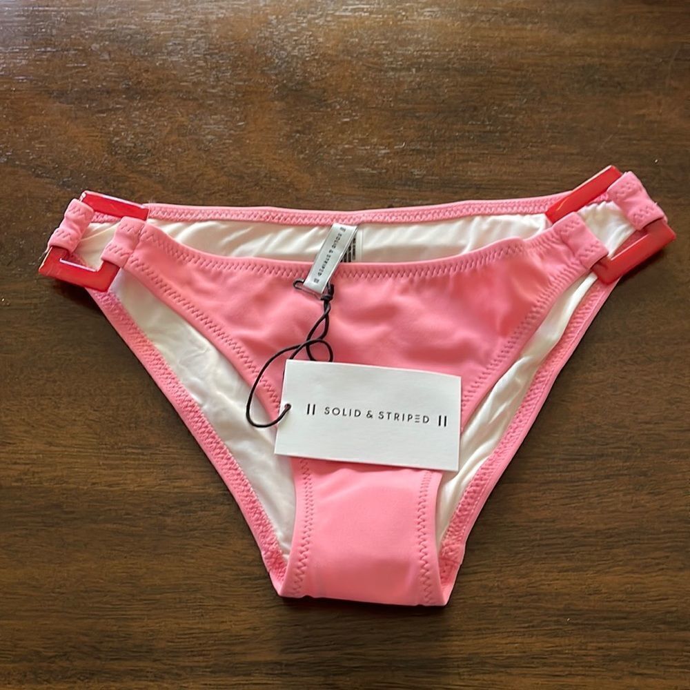 Solid and Striped Swimsuit Bottoms